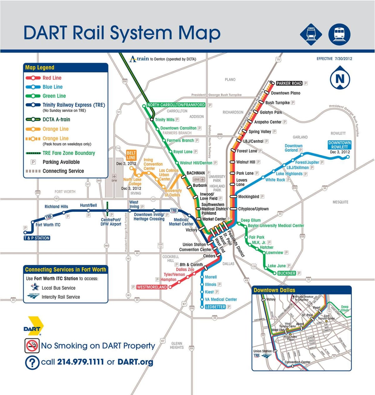 Далас цягніку Dart карце