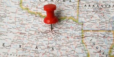 Далас на карце